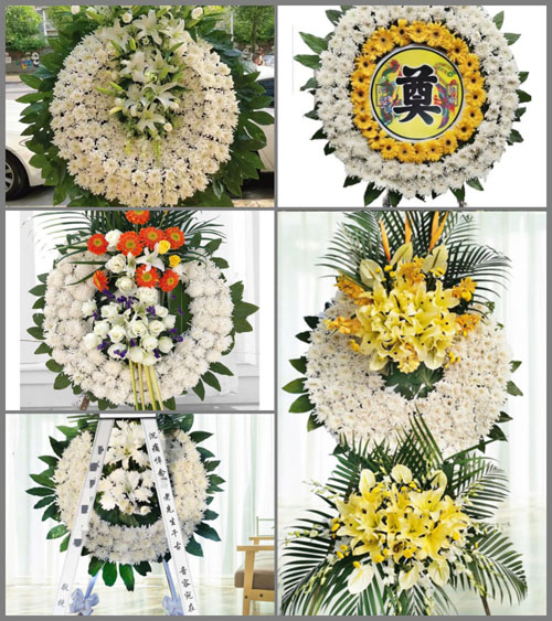 河北沧州肃宁县付家佐乡花圈速递